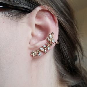 Gold Tone Ear Crawler Earrings